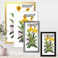 thumbnail image 4 of Designart 'Yellow Vintage Orchid' Traditional Framed Art Print, 4 of 4