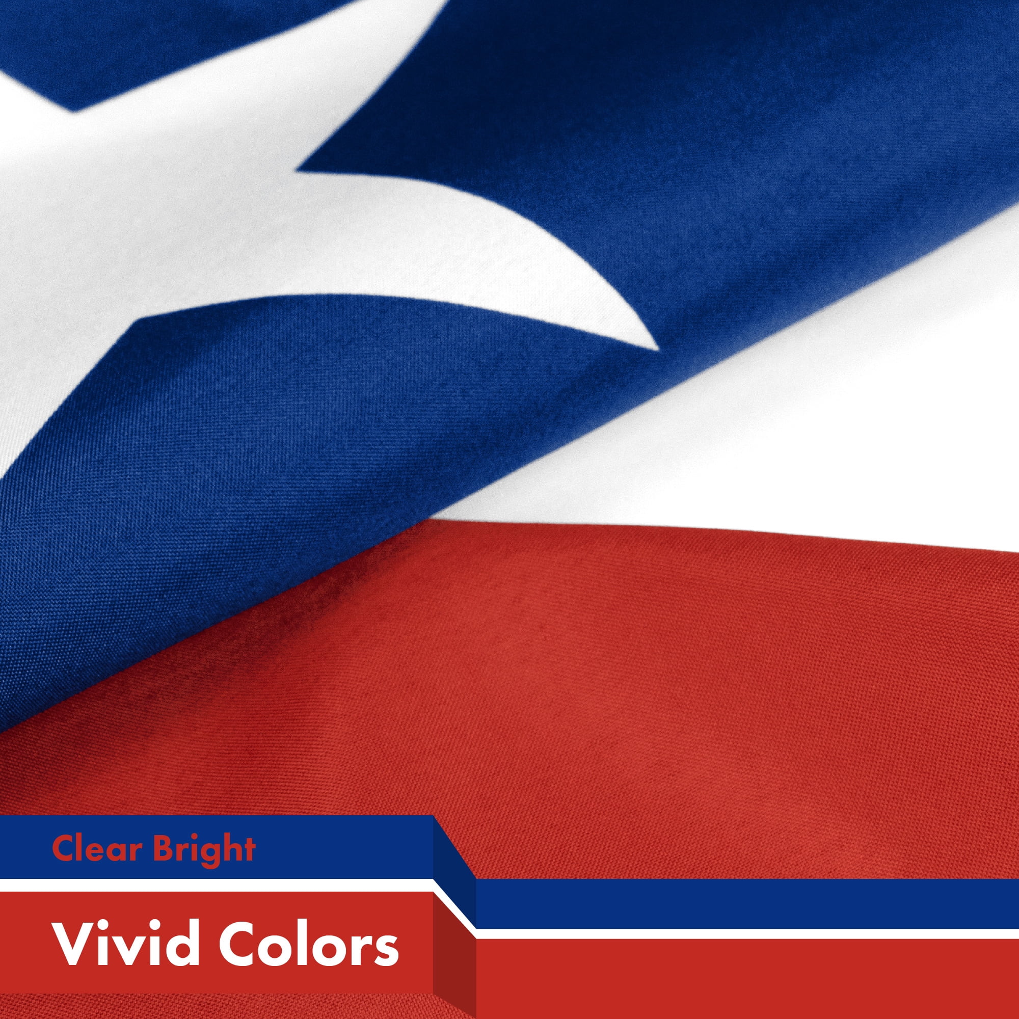 G128 Combo Pack: USA American Flag 3x5 Ft 150D Printed Stars & Chile (Chilean) Flag 3x5 Ft 150D Printed