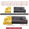 thumbnail image 4 of Solid Color Elastic Sofa Covers For Living Room Spandex Sectional Corner Sofa Slipcovers Couch Chair Cover, 4 of 7