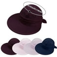 thumbnail image 3 of Lroveb Baseball Caps for Women Simplicity Womens Sun Hat Visor with Removable Top Tennis Hollow Hat, 3 of 7