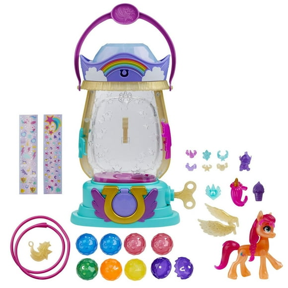 My Little Pony: A New Generation Movie Sparkle Reveal Lantern Sunny Starscout - Light Up Toy with 25 Pieces, Surprise Reveals for Kids