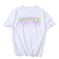 thumbnail image 1 of Camiseta divertida para mujer, ropa de calle de manga corta, Tops de gran tamaño con estampado de calavera oscura, huesos, corazón y pulmón, Harajuku, 1 of 4