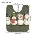 thumbnail image 5 of Yayeee Bath Rugs for Bathroom Floor Set of 2 Non Slip Fluffy Soft Absorbent Mat, Beige Snowmen, 5 of 7
