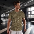 thumbnail image 3 of Wukai Leopard1 Print Men's Short-Sleeved Mesh T-Shirt,Quick-Dry Short Sleeve Workout T-Shirt-3X-Large, 3 of 8