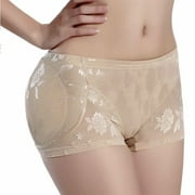 Women Underpants Padded Middle Waist Underwear Seamless Buttocks Push Up Lingerie Control Panties Body Shapewear