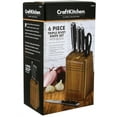 thumbnail image 3 of CraftKitchen™ Classic Collection 6 Piece Triple Rivet Knife Block Set, 3 of 3