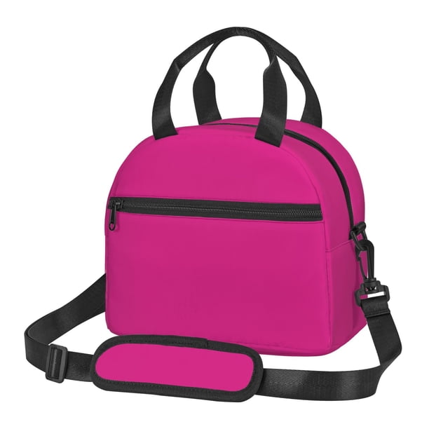 Fotbe Darkmagenta Bolsa de Almuerzo con Estampado, Lonchera Aislada, Contenedores de Comida Reutilizables Tipo Cooler a Prueba de Fugas