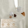 thumbnail image 5 of Patin Natural Curtains 2 Panels 42 x 54 Inch, Soft Light Filtering Faux Linen Textured Farmhouse Bedroom Curtains, Rod Pocket Airy Drapes for Living Room, 5 of 10