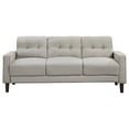 thumbnail image 3 of Bowen Upholstered Track Arm Tufted Sofa Beige, 3 of 10