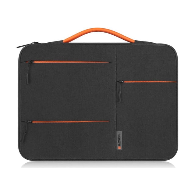 Sonducket Bolsa para portátil, organizador electrónico, funda Universal a prueba de golpes, resistente al agua, con asa para viaje de negocios Bolsas de mensajero y de hombro Negro 13 pulgadas