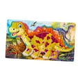 thumbnail image 4 of Rompecabezas de madera de dinosaurio del alfabeto para niños, rompecabezas de números inteligentes, habilidades s finas, juguete Montessori, alf amarillo, 4 of 8
