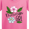 thumbnail image 4 of Inktastic Mississippi Girl Magnolia Flowers and Leaves Youth T-Shirt, 4 of 5