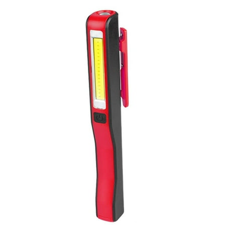 

4.5V Outdoor Portable Plastic Pen Light LED Lights COB Work Light USB Charging RED