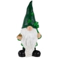 thumbnail image 2 of Northlight St. Patrick's Day Shamrock Gnome Outdoor Garden Statue - 16.25", 2 of 8