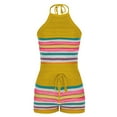 thumbnail image 4 of Ensemble Aguichant pour Femmes, Mode, Sans Manches, Bretelles, Tricoté, Coloré, Sac à Dos-Fesses, 4 of 5