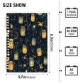 thumbnail image 2 of FORMRS 1-Subject Spiral Notebook 8" x 5" College Ruled 60 Refillable Sheet A5 Hard Cover, Orange Fireflies Pattern, 2 of 7