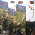 thumbnail image 4 of LOVIVER Carillon Vent Maison 4 Tubes Coeurs Concentriques Jardin Extérieur Décor, 4 of 6