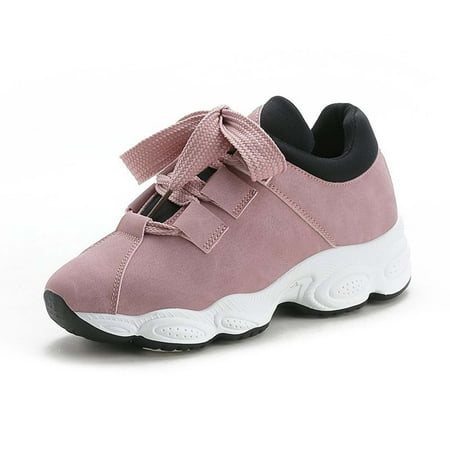 

JINMGG Sneakers for Women Plus Clearance Women s Spring and Autumn Casual Shoes Student Sports Shoes Running Shoes Pink 40