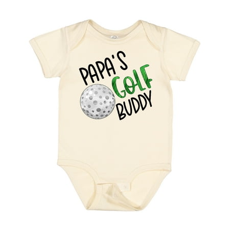 

Inktastic Papa s Golf Buddy with Golf Ball Gift Baby Boy or Baby Girl Bodysuit