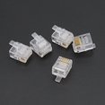 thumbnail image 2 of 100pcs RJ12 6P6C Tête de Câble Modulaire Connecteurs Téléphoniques Bouchons en Cristal, 2 of 3