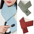 thumbnail image 2 of Electric Heating Scarf Regulable Temperature Soft Scarves Portables Warm Scarf for Outdoor Activity, 2 of 5