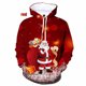 thumbnail image 3 of Sudadera con capucha de Papá Noel y gato con estampado 3D para hombre, sudadera con estampado de árbol de Navidad y muñeco de nieve, unisex, holgada, de manga larga, 3 of 5