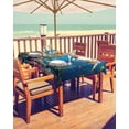 thumbnail image 2 of nqOlkjepod Summer Turtle Outdoor Tablecloth with Umbrella Hole & Zipper, Ocean Coral Underwater Sea Fish Animal Rectangle Table Cover 60x120 Inch, Dining Waterproof Table Cloth Protector for Patio, 2 of 7