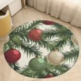 thumbnail image 6 of Christmas Balls Colorful Round Carpet Circle Rug Outdoor Patio Area Rug Washable Large Area Rugs Hallway Room Decor Fitness Mats, 6 of 8