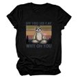 thumbnail image 1 of Pompotops Femmes Été Impression Manches Courtes O-Cou en Vrac T-Shirt Chemisier Tops, 1 of 2