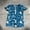 Dark Blue, variant on ESASSALY Boys Rash Guard Swimwear Marine Life Print Short Sleeve Swimsuits