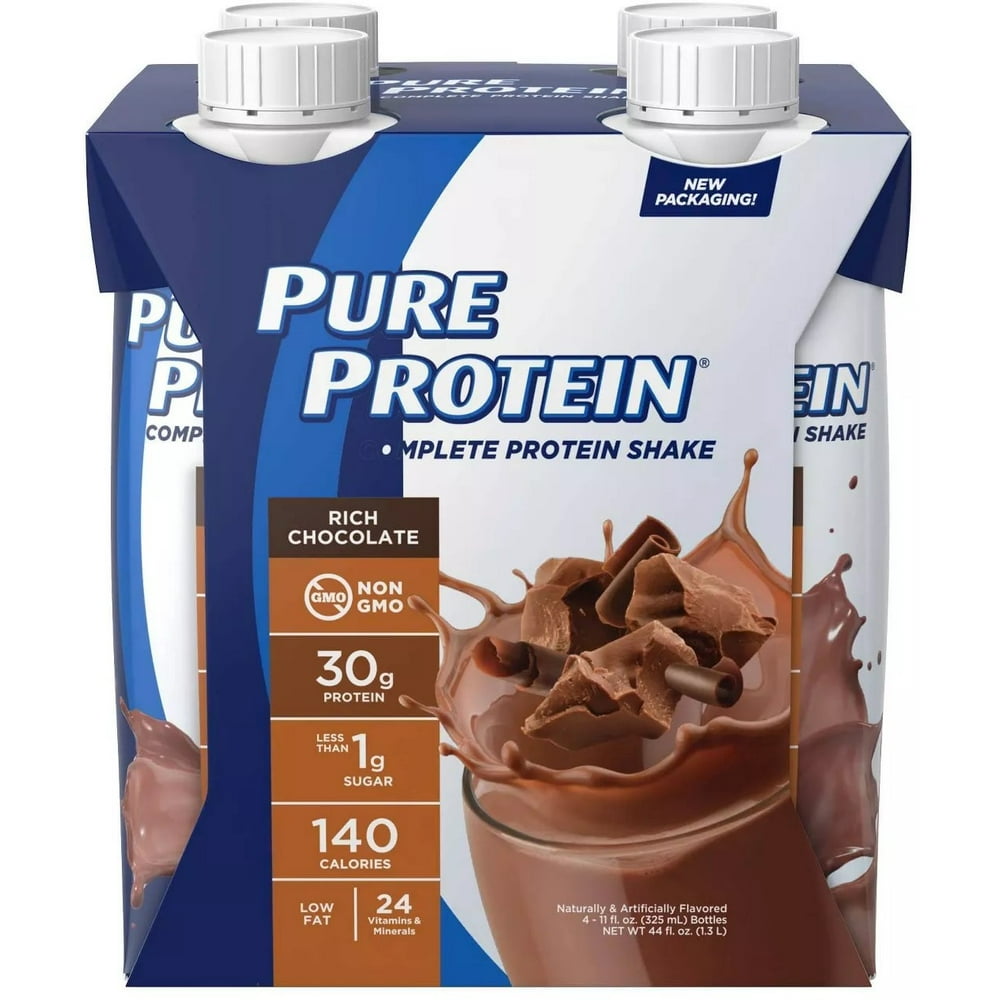 Pure Protein Shake, Chocolate Peanut Butter, 30g, 11 Fl Oz, 4ct 1 ea