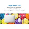 thumbnail image 3 of Brightly Colored Cupcakes Gaming Mouse Pad Large Desk Keyboard Pad (31.5" x 11.8") with NonSlip Rubber Base and Stitched Edges, Fun and Functional for Home and Office, 3 of 6