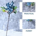 thumbnail image 2 of WEUVEB Blue Artificial Berry Stems for Decor PVC Perfect for Christmas and Wedding 3 Pieces, 2 of 8