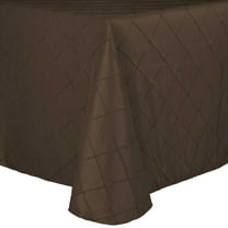 Ultimate Textile Embroidered Pintuck Taffeta 108 x 156-Inch Oval Tablecloth