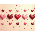 thumbnail image 4 of Valentine's Day Heart Love Backdrop Banner Romantic Flower Design Wedding Photo Props Party Decorations Background Event Display, 4 of 4