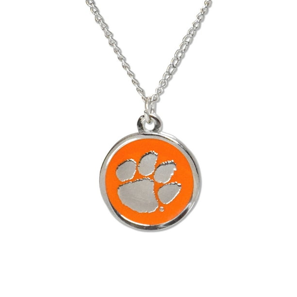 Awesome Clemson Tigers Paw Logo Necklace