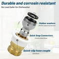 thumbnail image 7 of Dishwasher Snap Coupling Adapters, Faucet Adapter for Sink Faucet 15/16in-27M or 55/64in-27F X 3/4in GHTM, 7 of 7