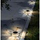 thumbnail image 4 of 2 piezas de lámpara solar para exteriores, lámpara decorativa, luz de pared, paisaje de jardín, césped decorativo redondo, lámpara de noche pequeña (luz blanca), 4 of 5