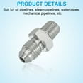 thumbnail image 5 of Uxcell Pipe Adapter Connector Pipe Fitting Oil Feed Restrictor Fitting Hydraulic Connector for Oil Steam Water Pipelines System 7/16" x 1/8" Male, 5 of 7