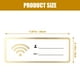 thumbnail image 2 of Letrero de acrílico para wifi con cuenta y contraseña regrabables para comercios públicos., 2 of 7