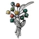 thumbnail image 1 of Fashion Exquisite Tree Shape Brooch Pin Women Scarf Clothes Decor Accessory Gift(AF083-A), 1 of 5