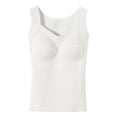 thumbnail image 3 of Women's V Neck Bodysuit with Built In Bra, Seamless Support Tank Top, Strapless Sleeveless Cami with Removable Pads for Everyday Wear, Backless Dress and Summer Outfits-Beige, 3 of 7