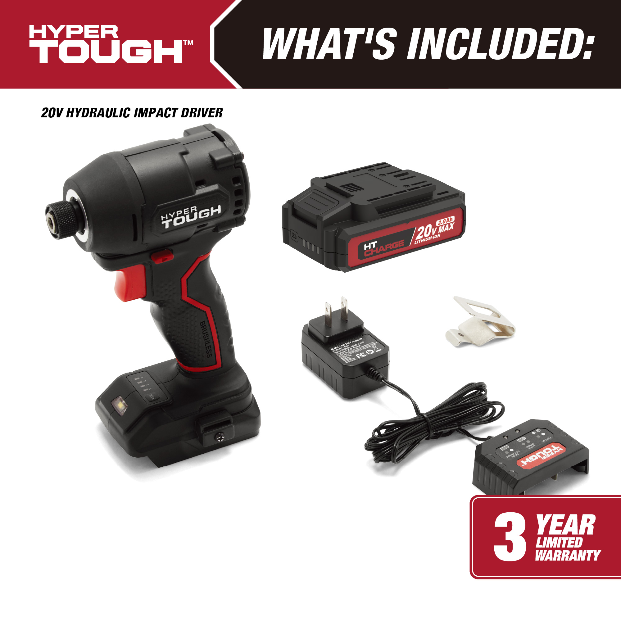 Hyper Tough 20V Brushless Hydraulic Impact Driver Kit photo 4