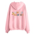 thumbnail image 6 of Cropped Zip Up Hoodie Women Oversized Womens Sweatshirt Casual Daily Outfit Women's Hoodies And Sweatshirts With Hood For Everyday Wear Long Sleeve Design Back To School Print Pairing Jeans, 6 of 6