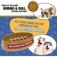 thumbnail image 2 of Pets First NCAA Oklahoma Sooners Super-Bowl Slow Feeder Bowl for Dogs and Cats with Non-Slip Mat, 2 of 7
