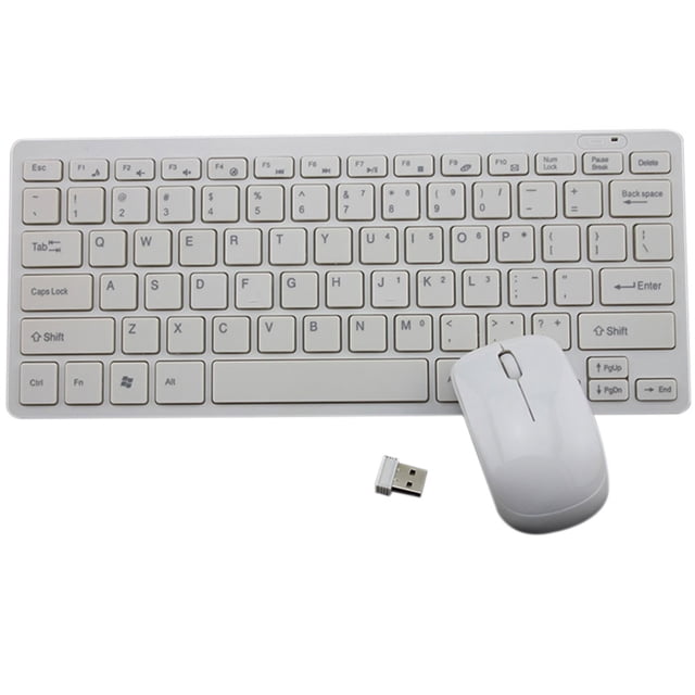 Mini juego de ratón ergonómico con teclado USB inalámbrico de 2,4G, suministros para ordenador portátil de escritorio y entretenimiento de oficina Sweethay DZ7590-01