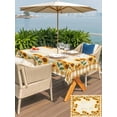 thumbnail image 5 of Outdoor Tablecloths with Umbrella Hole & Zipper, Summer Sunflowers Rectangle Tablecloth 60x120 Inch, Country Botanical Flowers Leaves Waterproof Table Cloth, Patio/Pool/Picnic Table Covers, 5 of 8