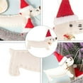 thumbnail image 4 of Dachshund Shape Christmas Hanging Decoration - 1pc Dog Pendant for Christmas Tree & Windows, TW911007 Model Xmas Ornament, Festive Dachshund Christmas Decor, 6.10*4.52in/15.5*11.5cm, Gray, 4 of 5