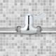 thumbnail image 1 of Válvula angular, válvula de ángulo con rosca G1/2 pulg. a G1/2 pulg. Válvula de paso recto Muy recomendada, 1 of 9