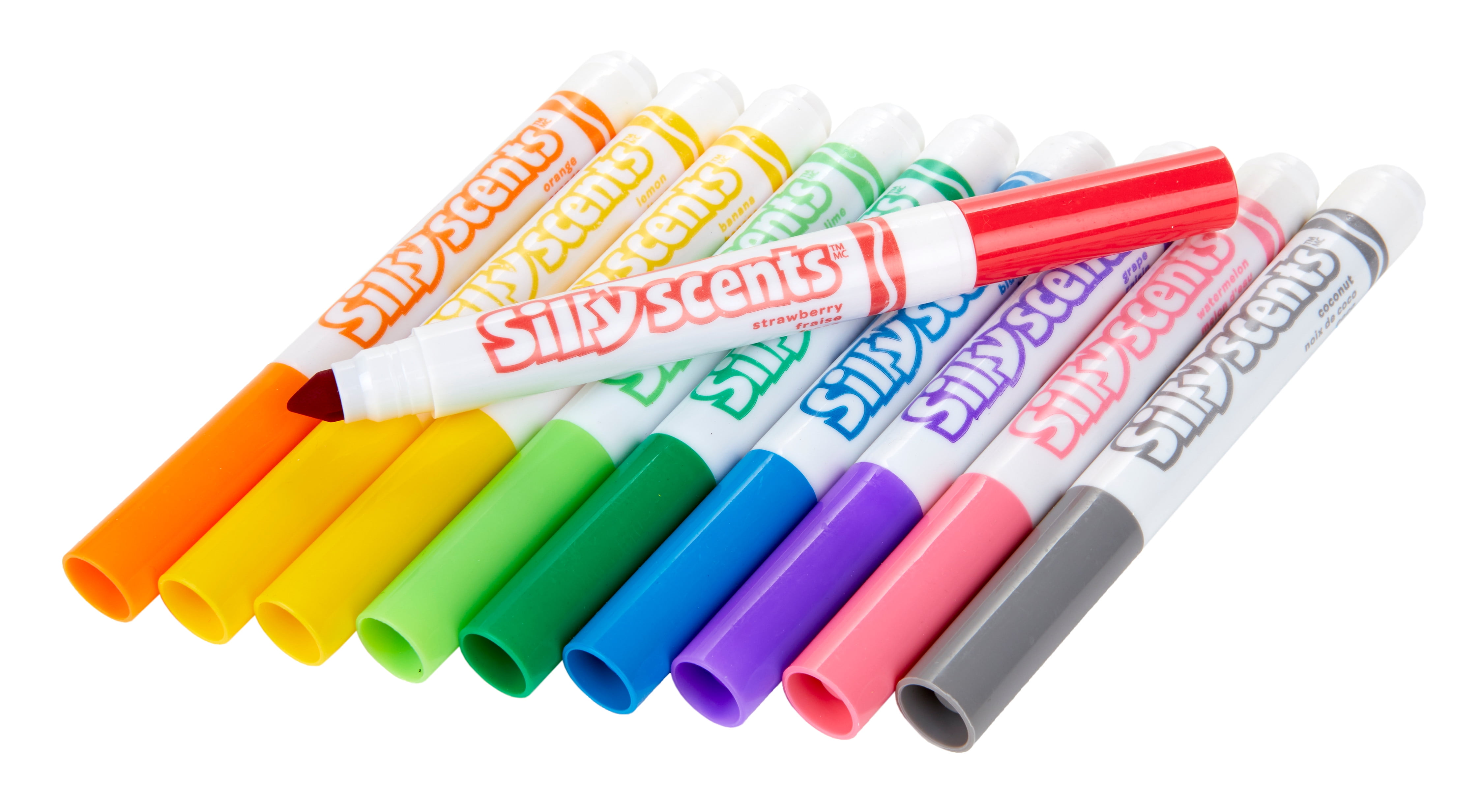 CRAYOLA Silly Scents Broadline Washable Markers - Assorted Colours (Pack of  12) | Unique Sweet Scents & Colours! | Ideal for Kids Aged 3+